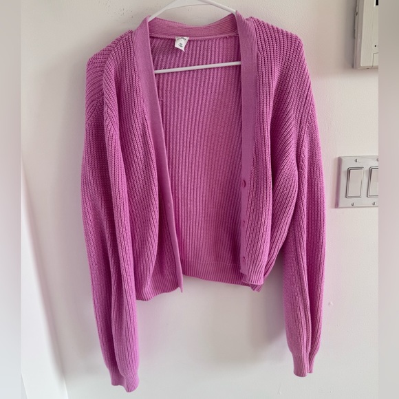 Pink oversized cardigan - large - Picture 2 of 2